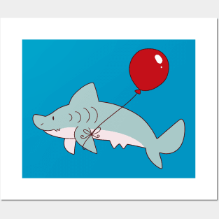 Balloon Shark Posters and Art